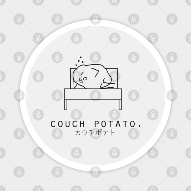 Couch Potato Minimalist/Simple Art Magnet by Neroaida